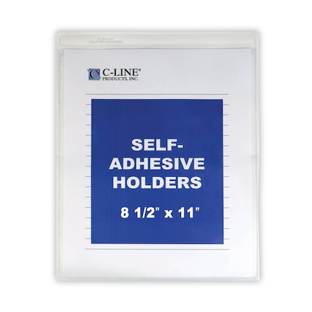 Self-Adhesive Poly Ticket Holders,PK50